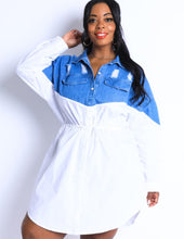 Load image into Gallery viewer, Denim Blues Tunic Dress