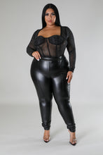 Load image into Gallery viewer, Opal PantsOpal PantsSandiyah&#39;s ClosetPre-Order, will ship 11/27/23

Stretch pants
High-waisted 
Elastic waistband
Faux leather
Inseam is 32 inches
98% Polyester
2% Spandex
Hand wash cold
Model is wearin