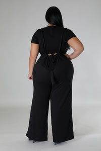 Sequoiya Overall JumpsuitSequoiyaSandiyah's Closet 

Stretch overalls
High-waisted
Self-tie
Wide-leg
Inseam is 32 inches
65% Polyester
31% Rayon
4% Spandex
Can also be styled as pants
Hand wash cold
Model is wearing