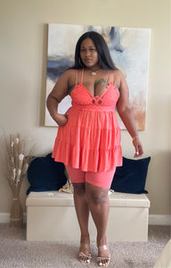 Coral Springs Short SetCoral Springs Short SetSandiyah's ClosetMatching SetsThis irresistible lace cami short set is a must for your summer wardrobe. With its cute, fun and flirty look, you will feel confidently stylish all season long. 
Fab